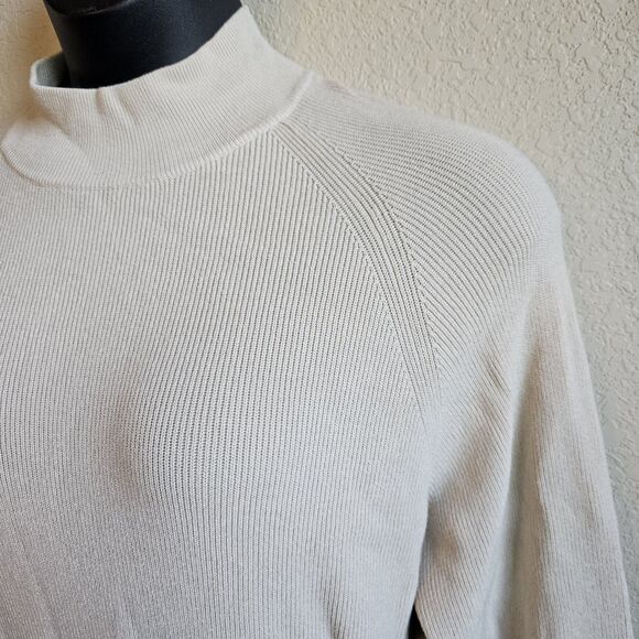 SNDYS Revolve Tied Up Ribbed Knit Dress Long Sleeve Beige Size Large L - Picture 6 of 8